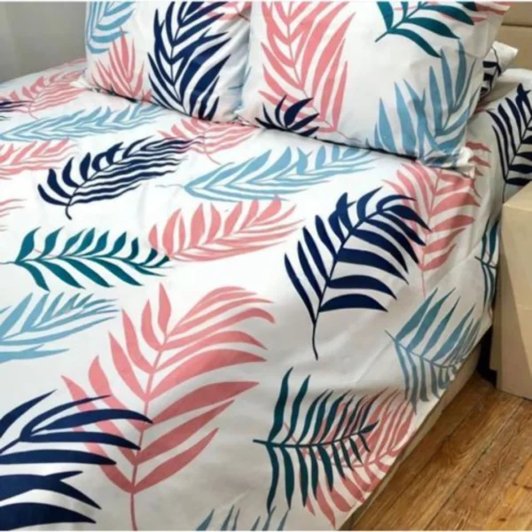 طقم ملاية سرير قطن عامرية 4 قطع مقاس 270*240