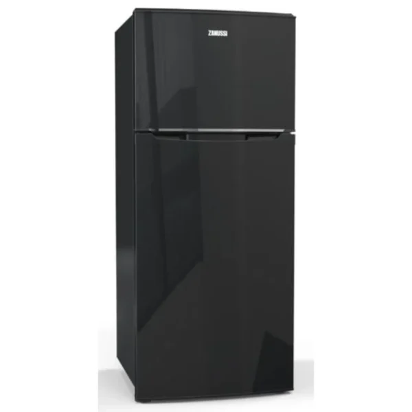 Zanussi ثلاجة كريسبو لونها أسود DF45B بدون صقيع سعة 437 لتر