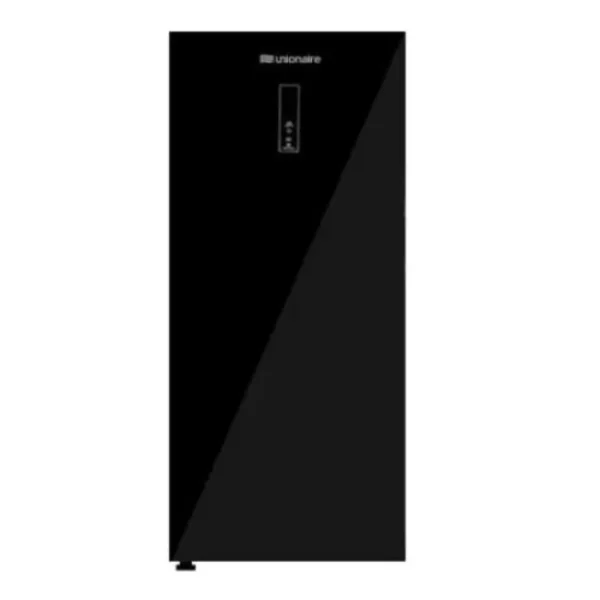 Unionaire فريزر عمودي عميق، بدون صقيع، 6 أدراج، لمس رقمي، مقبض داخلي، UFN-230LBG1A-DTH - أسود