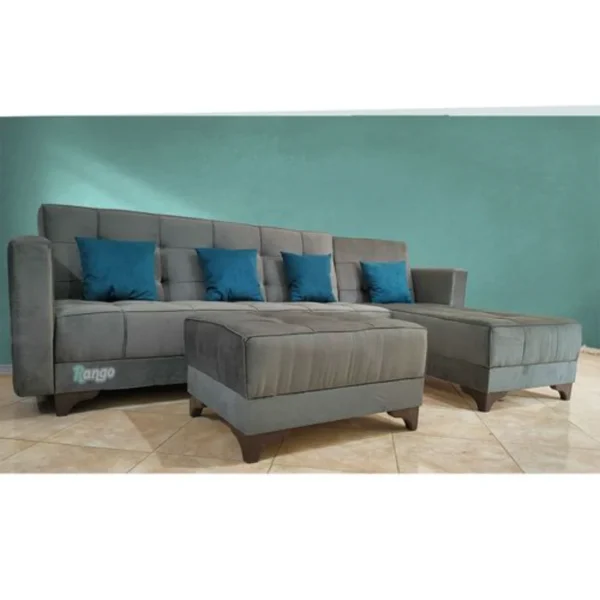 سرير رينغو الزاوي - 2.80×1.80 سم - رمادي