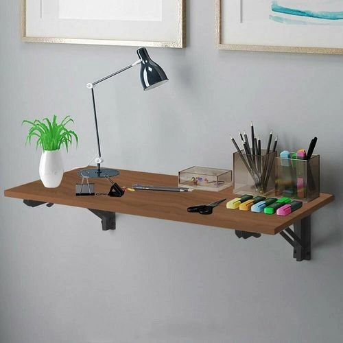Home Gallery مكتب حائطي قابل للطي 60 * 40 سم بني * أسود