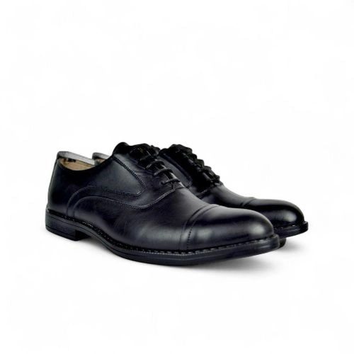 حذاء كلاسيك جلد طبيعي - أسود