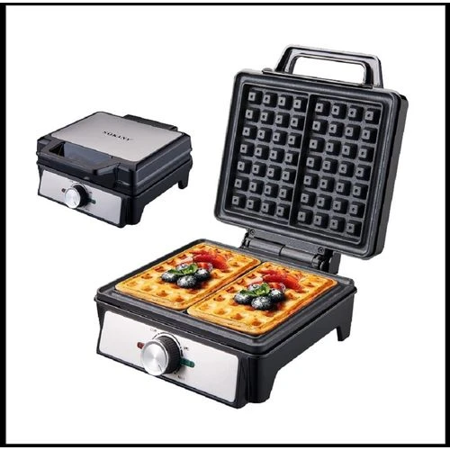 Sokany صانع الوافل سوكاني - 1600 وات - تسخين مزدوج الجانب - Sk-08025