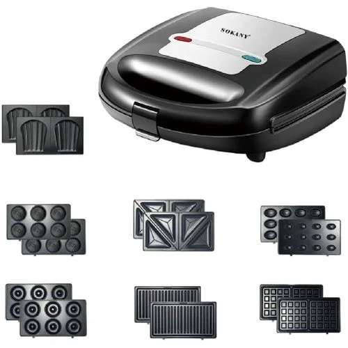 Sokany ماكينة صنع الساندويتشات من سوكاني، 7 قطع، KJ-907