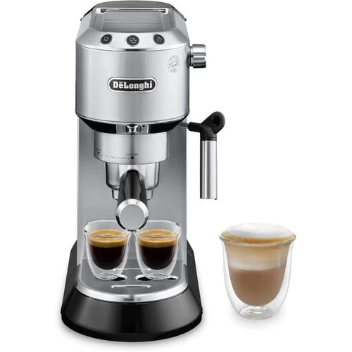 Delonghi ماكينة صنع قهوة وإسبريسو، EC685.M، 1350 واط، 1 لتر، مؤقت، قابل للبرمجة، حراري، فلتر مياه، خزان قابل للإزالة، فضي