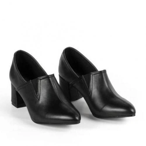 أحذية نسائية بكعب 5 سم - أسود